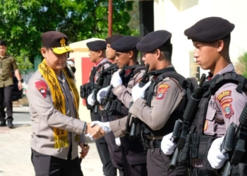 Kapolda Kaltara Cek Kesiapan Polres Nunukan Amankan Pemilu 2024