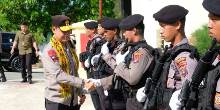 Kapolda Kaltara Cek Kesiapan Polres Nunukan Amankan Pemilu 2024