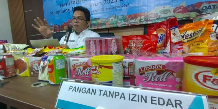 Balai POM di Tarakan Kembali Sita Ribuan Produk Pangan Tanpa Izin Edar  