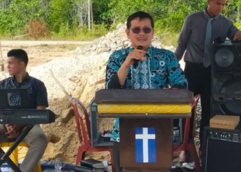 Wabup Letakkan Batu Pertama Pembangunan Gereja HKI Tanjung Selor