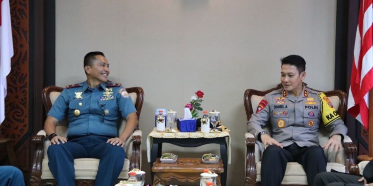 Perkuat Sinergitas, Kapolda Kaltara Silaturahmi ke Lantamal XIII