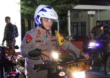Bersama Forkopimda, Kapolda Kaltara Patroli Operasi Lilin Kayan 2023  