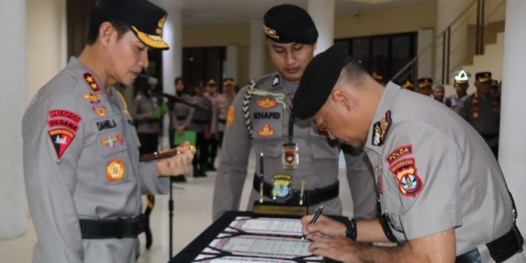 Lantik Dirpamobvit, Ini Pesan Kapolda Kaltara