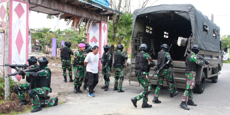 Amankan Pemilu 2024, Prajurit Yonmarhanlan XIII Gelar Latihan Operasi Matra Laut