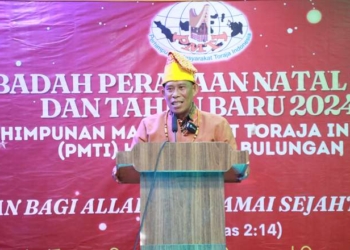 Hadiri Natal PMTI, Bupati Ajak Jaga Kedamaian dan Kerukunan