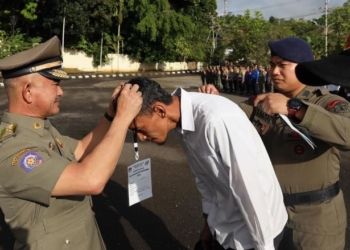 BKO-kan 1.364 Personel Linmas ke Polres Tarakan, Ini Pesan Wali Kota Tarakan