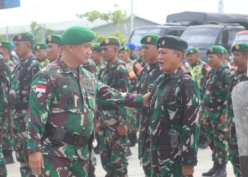 Danrem 092/Mrl Cek Kesiapan Prajurit TNI Jelang Pemilu 2024