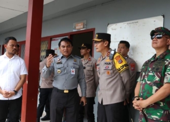 Bersama Danrem, Kapolda Kaltara Pantau Proses Pemungutan Suara