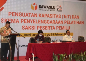 Bawaslu Kaltara Laksanakan Pelatihan Saksi Peserta Pemilu