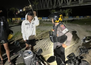 Cegah Gangguan Kamtibmas, Ditsamapta Polda Kaltara Laksanakan Patroli Dialogis