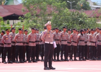 Antisipasi Situasi Mendesak, Gelar Apel Panggilan Luar Biasa Pengamanan Pemilu 2024