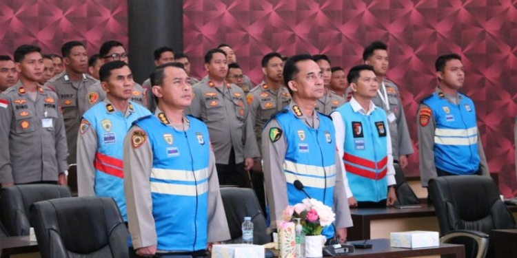 Gelar Pengambilan Sumpah dan Penandatanganan Pakta Integritas Seleksi PKN Tingkat II Polda Kaltara