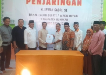 Kembalikan Formulir Pendaftaran, Irwan Sabri Daftar Bacalon Bupati Nunukan di PKS