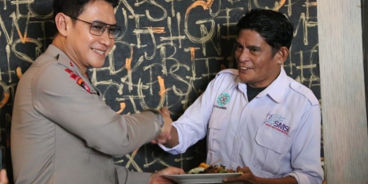 HUT SMSI ke-7, Polda Kaltara Silaturahmi dengan Awak Media