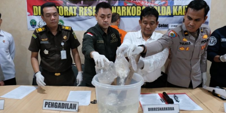 Polda Kaltara Musnahkan 1.888,21 Gram Sabu Asal Malaysia