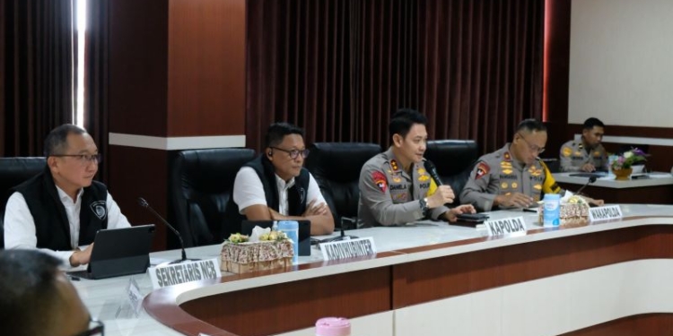Kapolda Terima Kunker Kadivhubinter Polri dan Tim