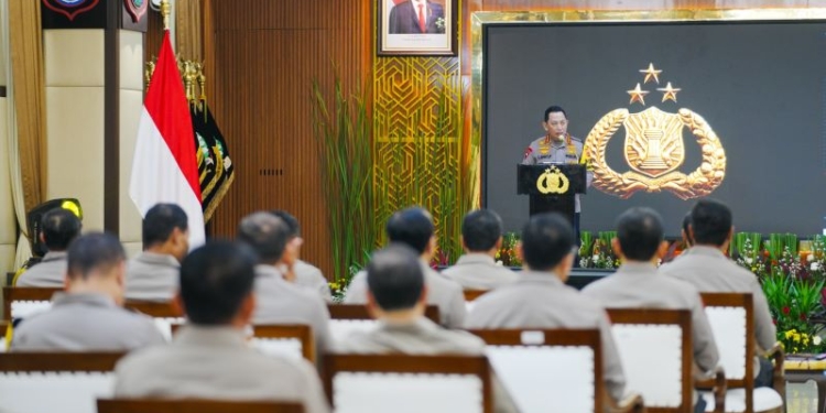 Kapolri Buka Rakernis Gabungan 5 Divisi Satker Polri