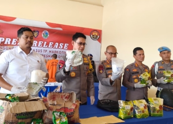 Polda Kaltara Amankan 1,8 Kg Sabu Dalam Kotak Mie Instan