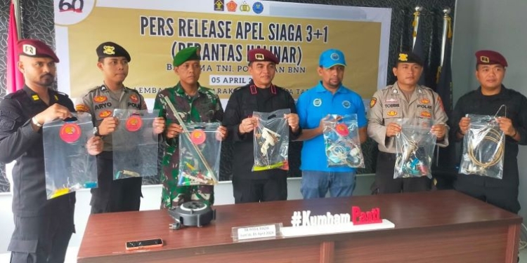 Razia Gabungan di Lapas Tarakan, Temukan Sejumlah Barang Terlarang