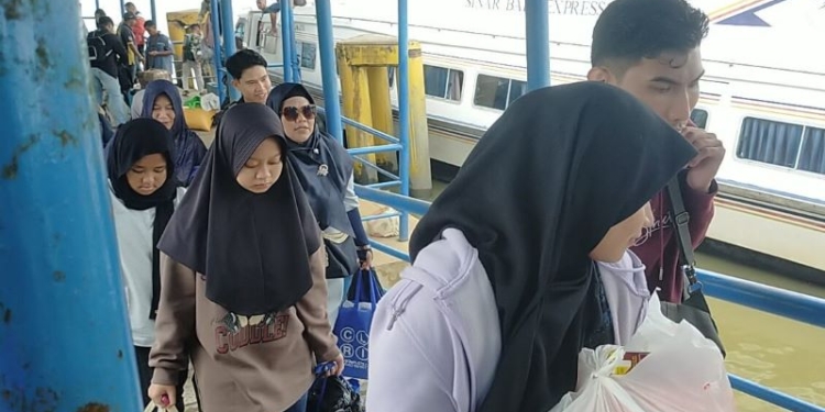 Arus Balik Lebaran di Pelabuhan Kayan II Terpantau Ramai Sejak H+3 Lebaran