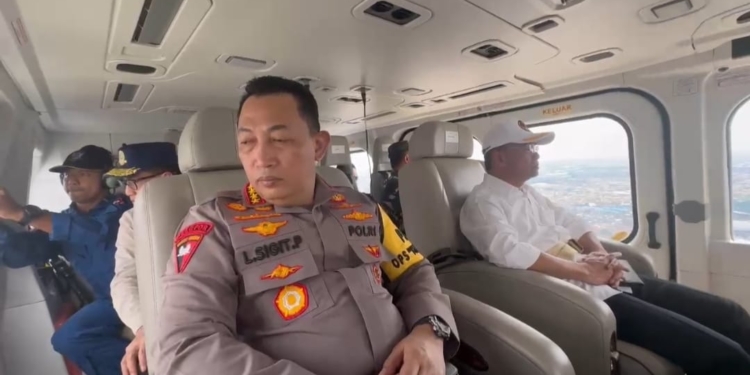 Pastikan Keamanan Arus Balik Lebaran, Kapolri Patroli Udara Jalur Tol