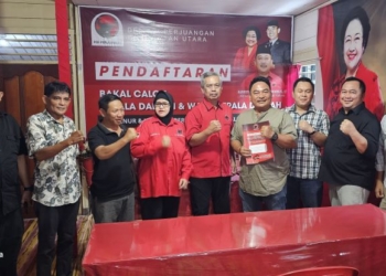 Relawan Daftarkan Ingkong Ala Cawagub Kaltara di PDI-P