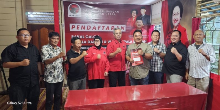 Relawan Daftarkan Ingkong Ala Cawagub Kaltara di PDI-P