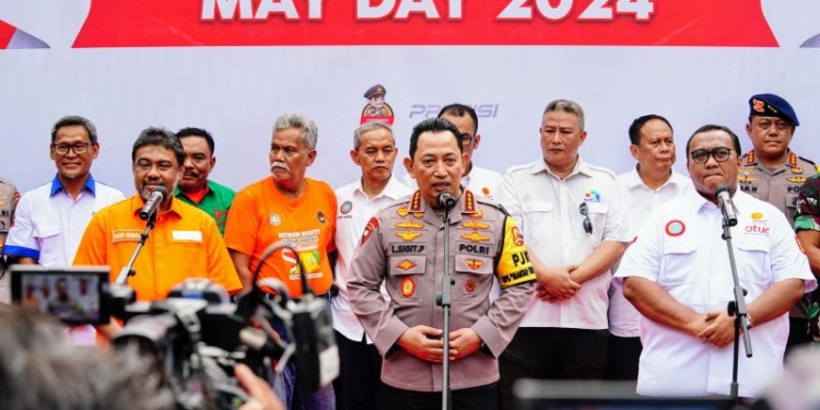 Komitmen Kapolri di Aksi May Day: Bentuk Timsus untuk Lindungi dan Kawal Hak Buruh