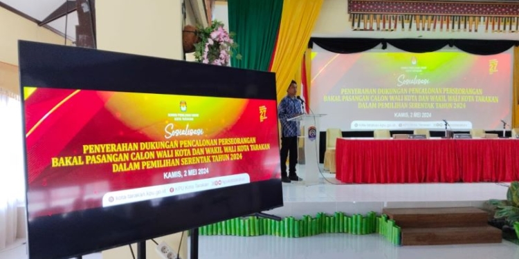 KPU Tarakan Sosialisasikan Tahapan Calon Perseorangan