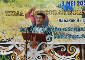 Wabup Ingkong Ala Hadiri Syukuran Panen Warga Desa Mara Satu