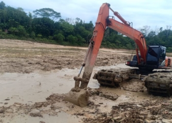 Pengerukan Embung Persemaian Rampung