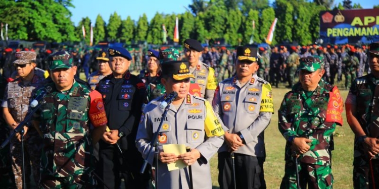 TNI-Polri Gelar Apel Pasukan Pengamanan World Water Forum ke-10 di Bali