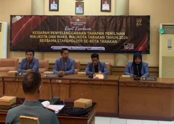 Gelar Rakor Berstama Stakeholder Terkait, KPU Tarakan Mantapkan Kesiapan Tahapan Pilkada 2024