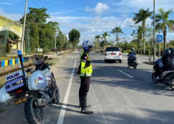 Ditlantas Polda Kaltara Rutin Laksanakan Pengaturan Lalu Lintas