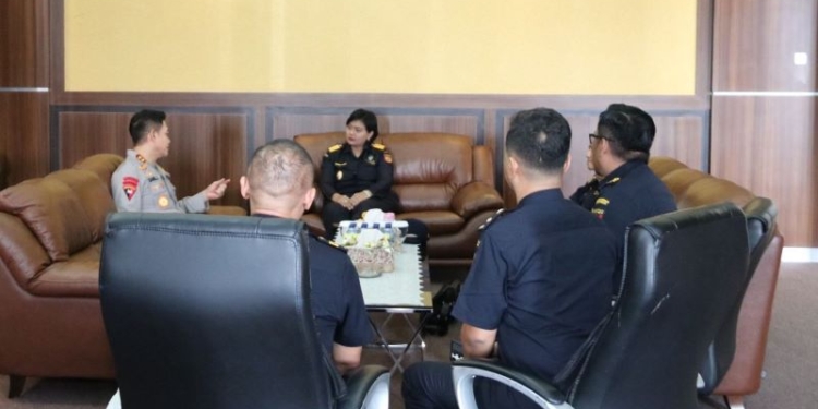 Kapolda Kaltara Terima Kunjungan Kepala Kanwil DJBC Kalimantan Bagian Timur