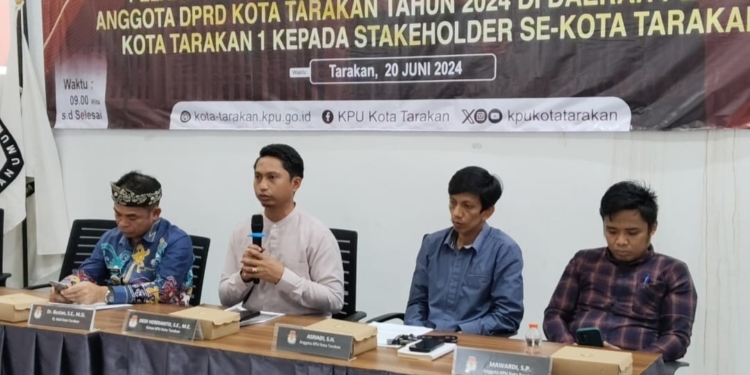 KPU Tarakan Sosialisasikan Jadwal PSU, Ajak Elemen Masyarakat Sukseskan Perhelatannya