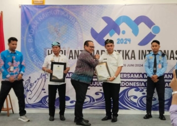 Pemkot Tarakan Terima Penghargaan dari BNNP Kaltara di Peringatan HANI 2024