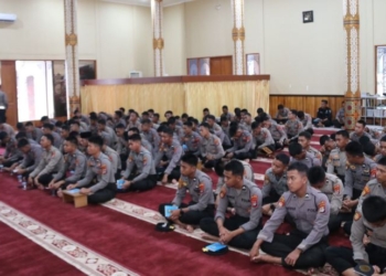 Bentuk Karakter Personel yang Riligius, Polda Kaltara Rutin Gelar Binrohtal