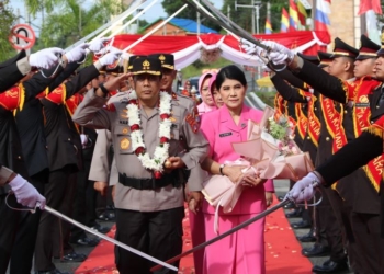 Kapolda Kaltara Disambut dengan Welcome and Farewell Parade