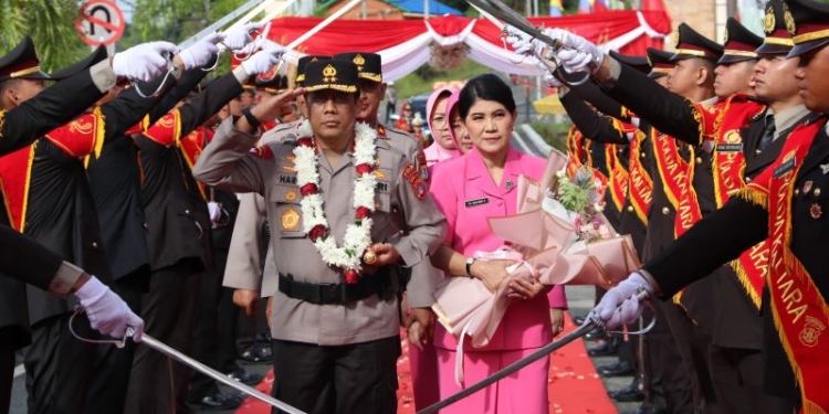 Kapolda Kaltara Disambut dengan Welcome and Farewell Parade