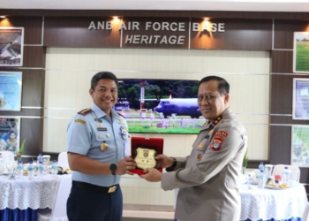 Kapolda Kaltara Silaturahmi ke Danlanud Anang Busra