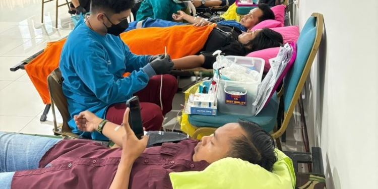 RSUD dr. H. Jusuf SK Gelar Donor Darah bersama BUMN dan Swasta, Jaga Stabilitas Suplai Darah