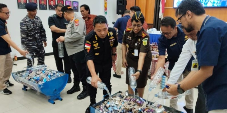 Bea Cukai Tarakan Musnahkan Barang Bukti Hasil Penindakan Maret 2023 hingga April 2024