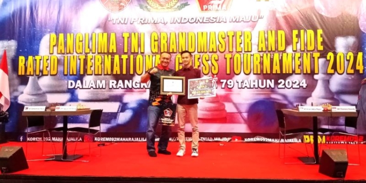 Michael Owen Juarai Panglima TNI Grand Master and Fide Rated Internasional Chess Tournament 2024