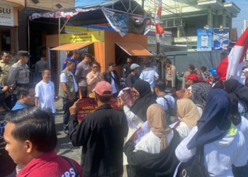 Satgas Preventif OMP Kayan 2024 Laksanakan Pengamanan Unjuk Rasa Damai di Kantor Bawaslu Tarakan