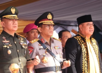 Kapolda Kaltara Hadiri Upacara HUT Provinsi Kalimantan Utara ke-12