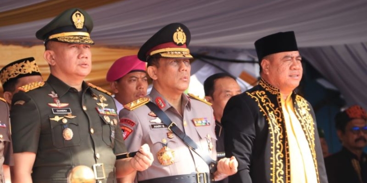 Kapolda Kaltara Hadiri Upacara HUT Provinsi Kalimantan Utara ke-12