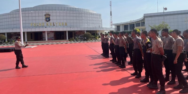 Polda Kaltara Gelar Latihan Dalmas Bintara dan Tamtama Remaja