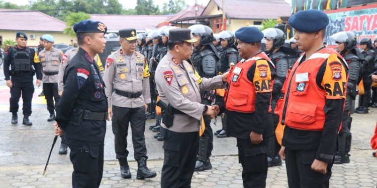 Kapolda Pimpin Apel Siaga Power on Hand Satbrimob Polda Kaltara