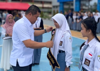 Dirresnarkoba Polda Kaltara Pimpin Pelantikan Duta Anti Narkoba di SMAN 1 Tanjung Selor
